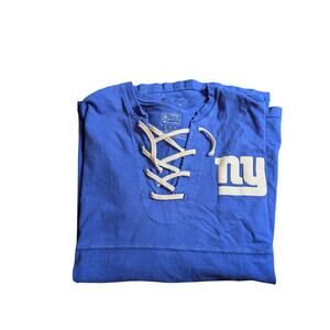 Fanatics NY Giants Blue Lace Front Spirit Jersey Womens XL
